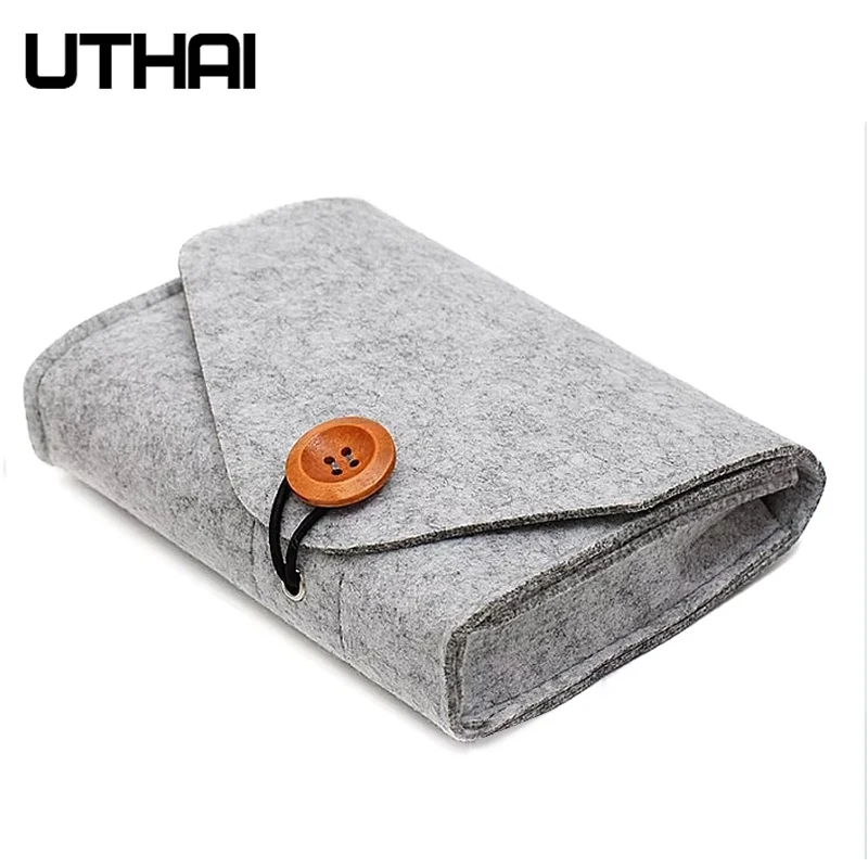 UTHAI T29 Portable 2.5'HDD Case Storage Bag For Macbook Charger Mouse Mobile Power Bank Earphone Digital Accessories Protect Bag
