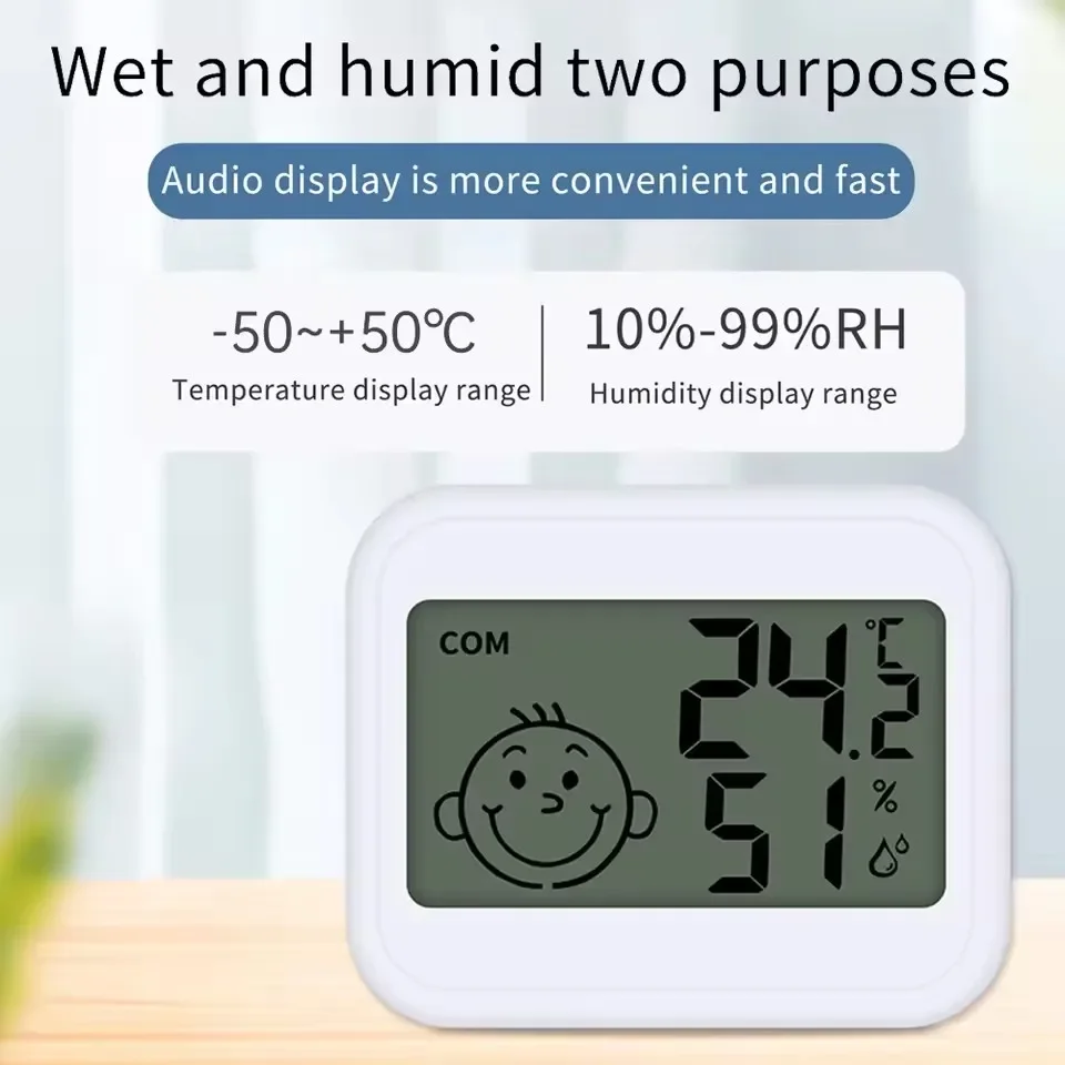 Digital Temperature Humidity Meter Indoor Outdoor Thermometer