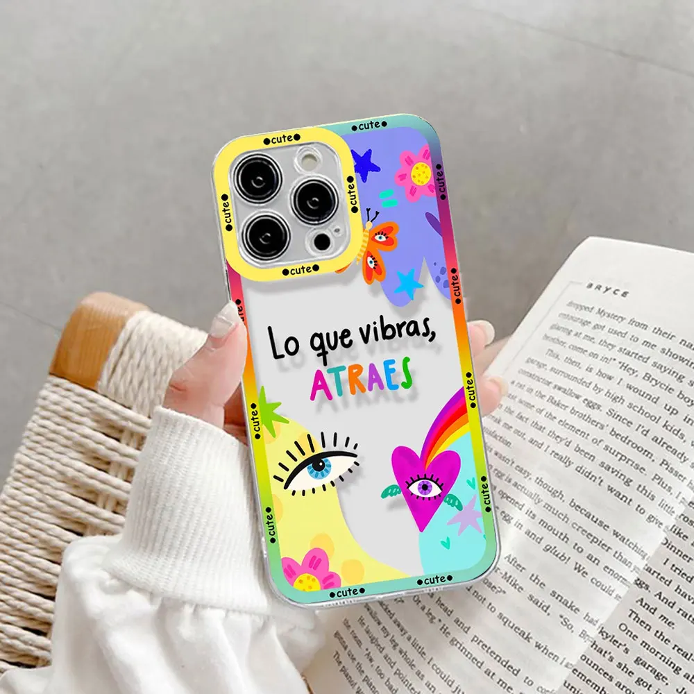 Charming Blue Evil Eye Clear Phone Case - Silicone Transparent Protective Cover