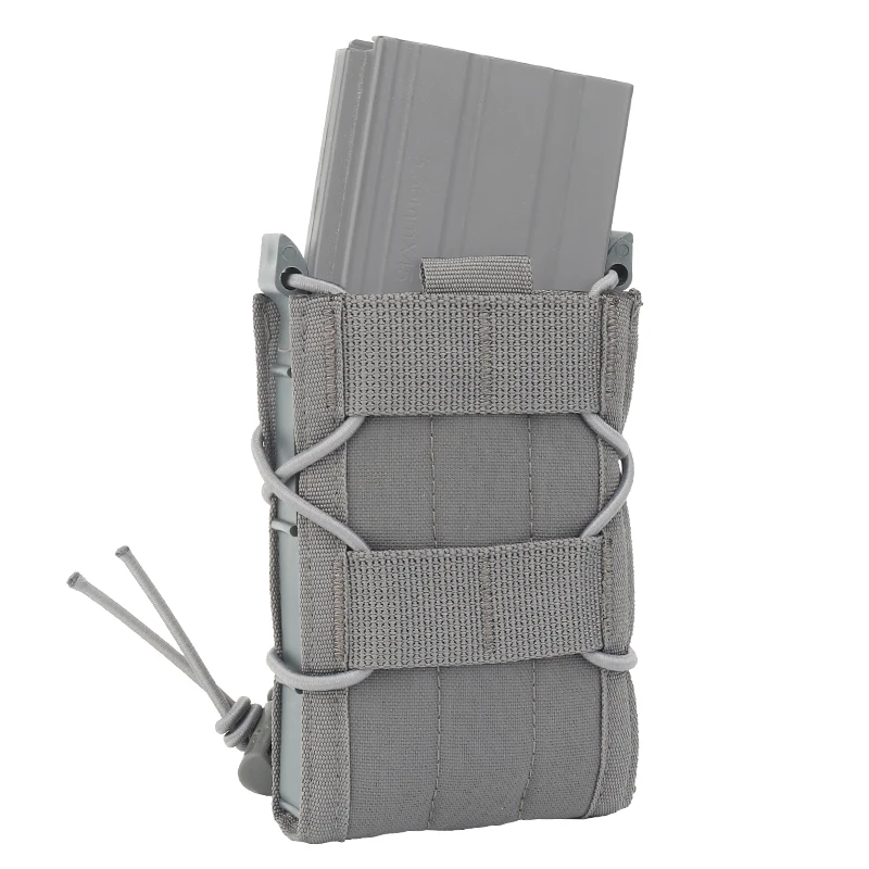 

MOLLE Single Rifle Mag Pouch Open-Top Mag Pouch for M4 M14 M16 AR15 G36 PMAG 5.56 .223 AK 30 40-round magazines Holder Nylon