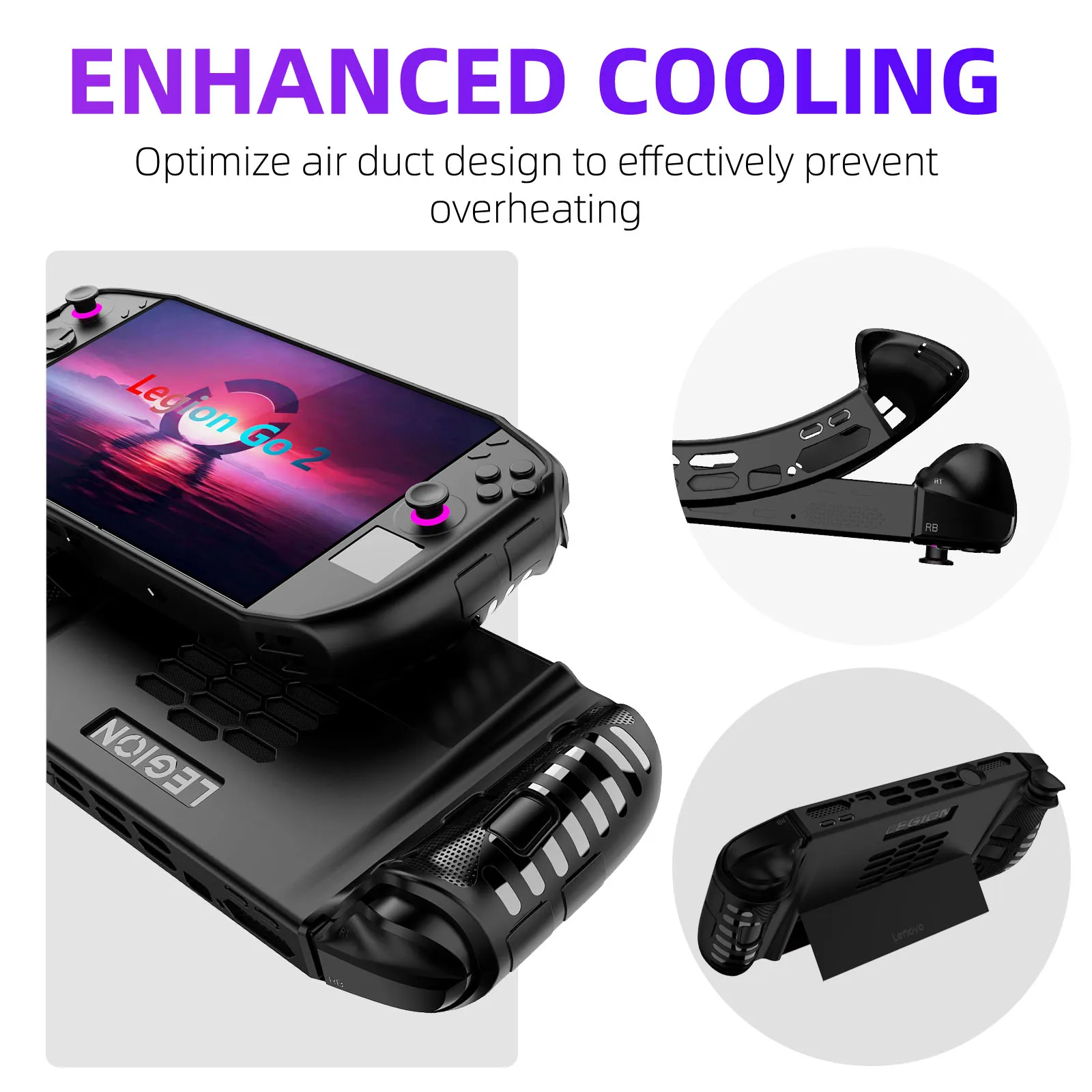 Lenovo Legion Go 2 Shockproof Protective TPU Case, Anti-Slip Ergonomic Grip Protective Cover. 19 Lenovo Legion Go 2 Shockproof Protective TPU Case, Anti-Slip Ergonomic Grip Protective Cover. 5