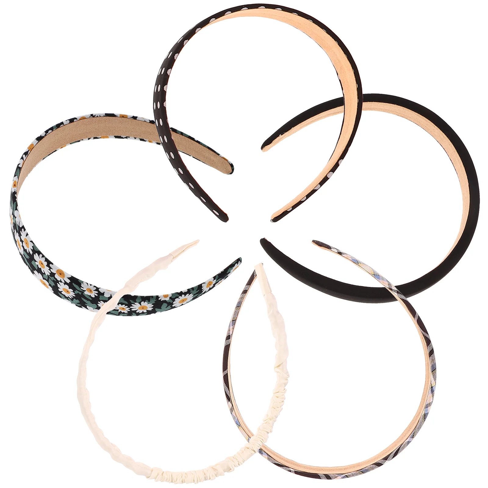 

5 Pcs Style Headband Headpiece Women Headbands Womens Wide Padded Fashion Japanese Korean