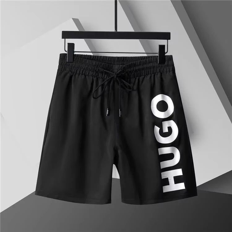 Unisex’s loose-fit moto-style summer shorts with bold graphic print in breathable material 05
