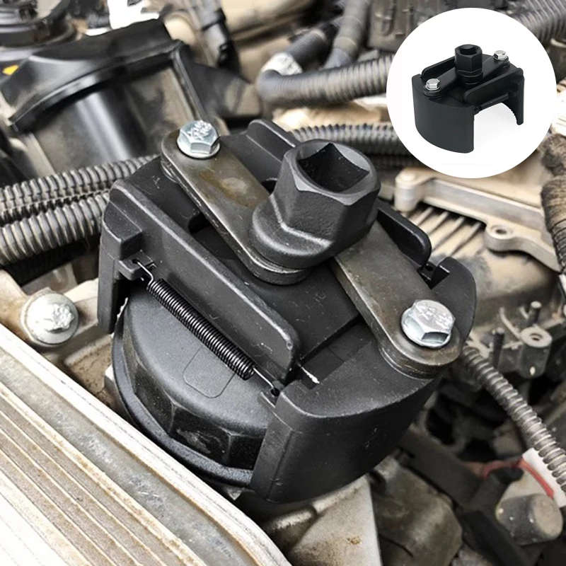 New Two-Jaws Oil Filter Wrench Fuel Filter Remover 60mm-80mm Cast Steel Adjustable Removal Tool Cast Steel Wrenches oil filter wrench