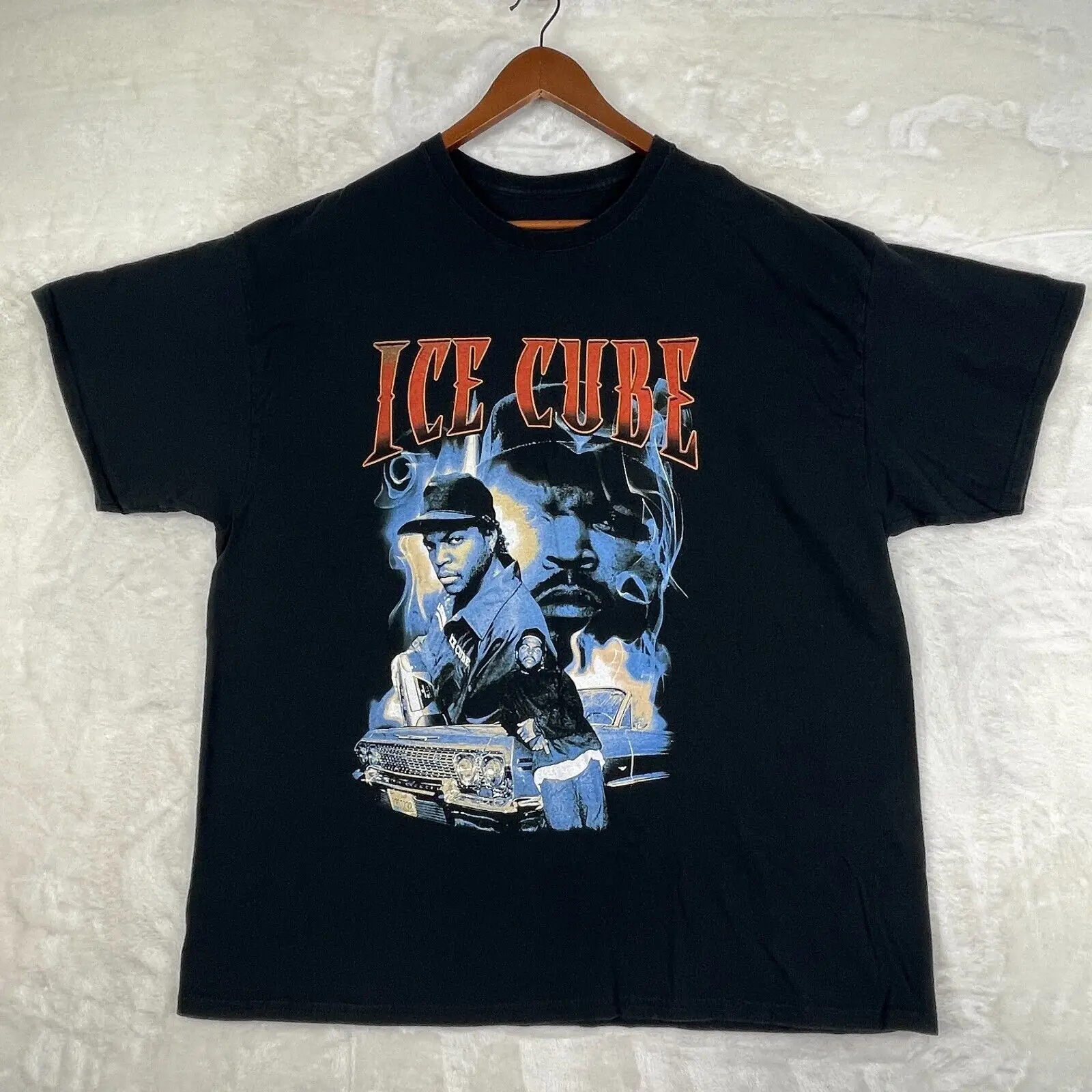Ice Cube Shirt Uomo 2Xl Black Rap Tee Thug Life Money Friday Hooptie Low Rider
