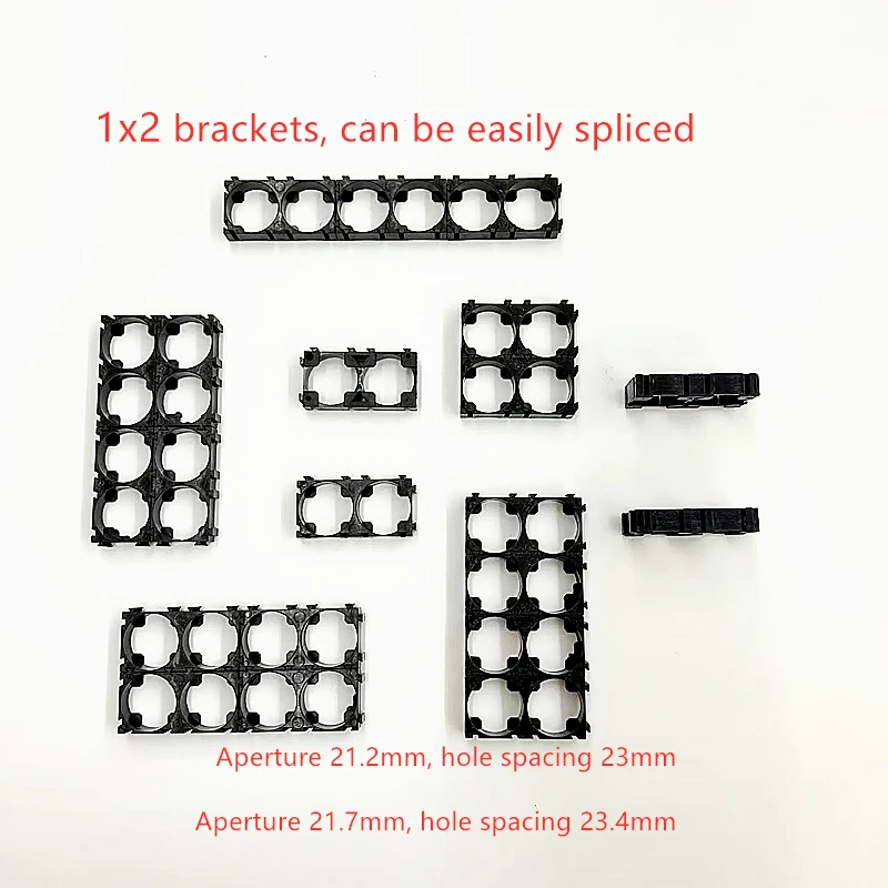 Battery Holder 21700 Battery Holder Bracket Plastic Brackets 2x 3x 3x4 4x5 Cell Spacer Radiating Shell Pack DIY Accessories