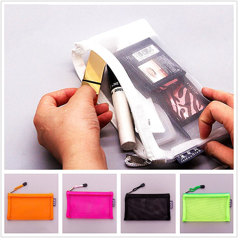 Cosmetic Bag Women Zipper Makeup Organizer Storage Pouch