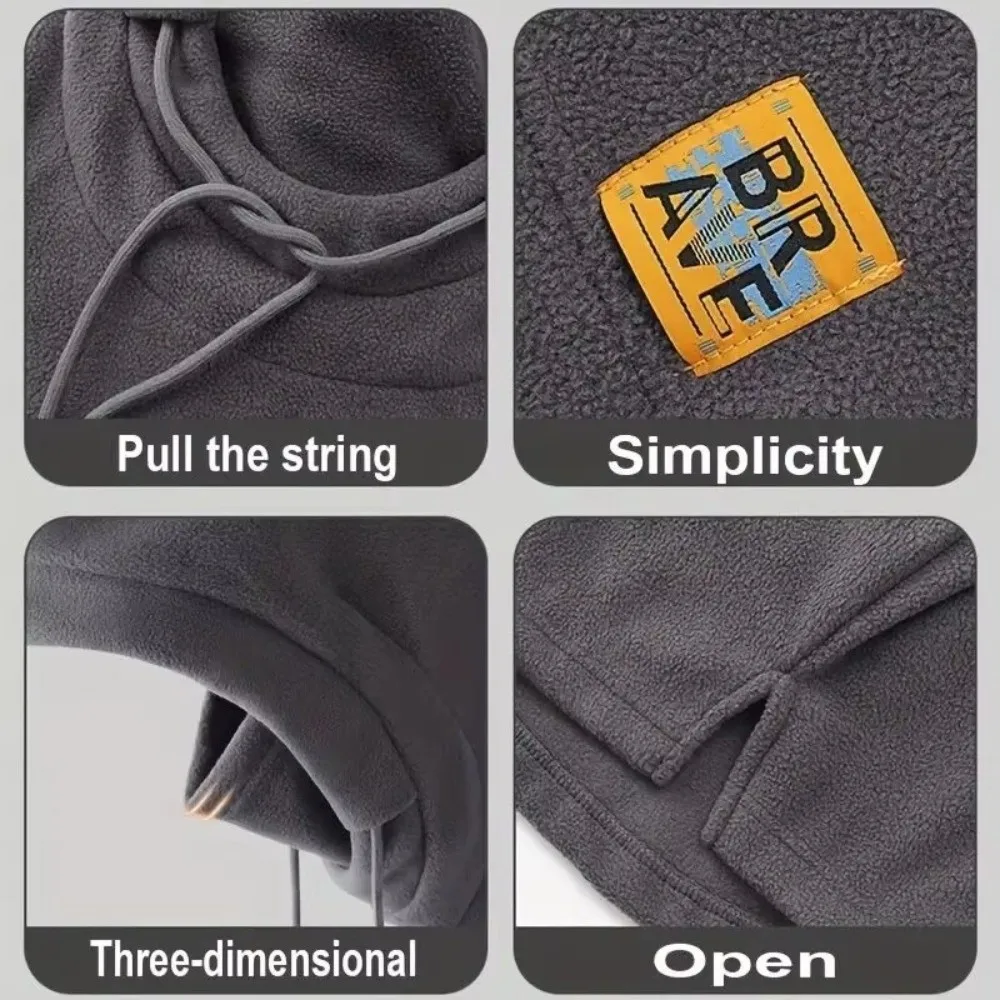 Winter Balaclava Winter Hat Windproof Thickened Neck Cover Warmer Ear Protection Warm Neck Warmer Mask for Men Women