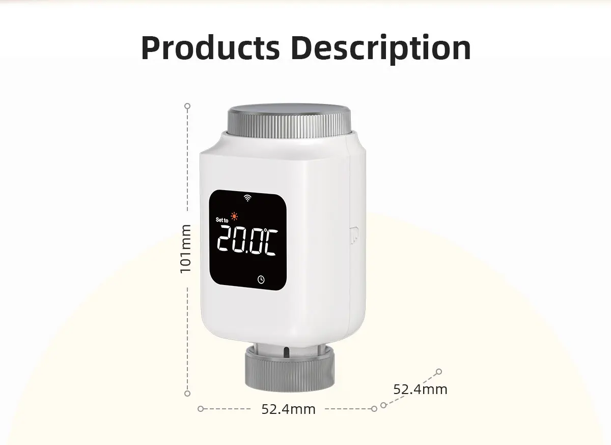 Tuya Smart Zigbee3.0 TRV Thermostat Radiator Actuator Valve App Smart Life Remot
