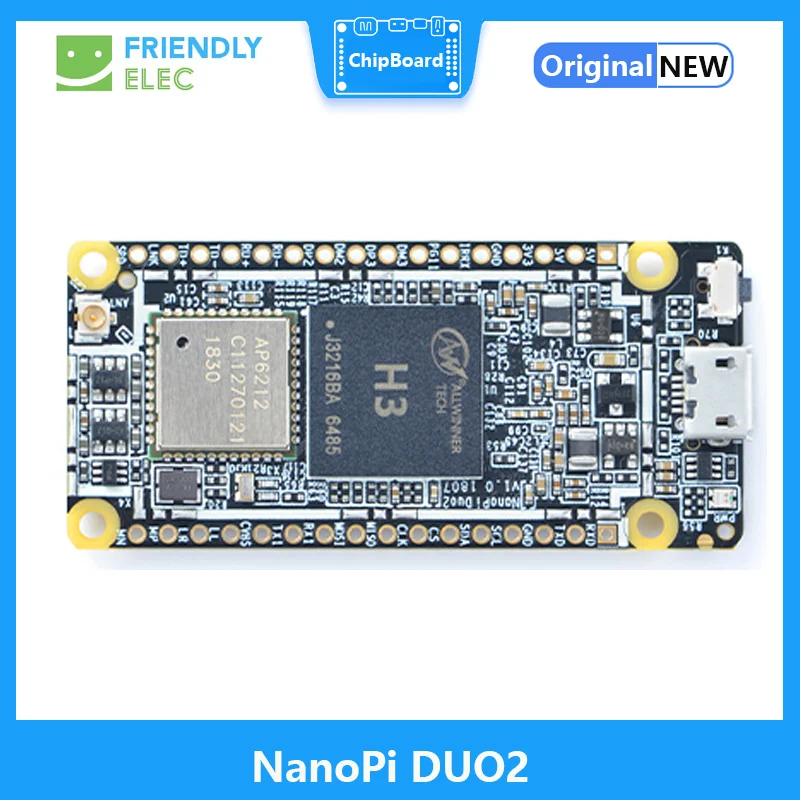 Friendly Nanopi DUO2 Ontwikkeld Board 512M Allwinner H3 Cortex-A7 Wifi Bluetooth Module Ubuntucore Iot Toepassingen