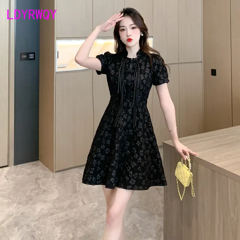 

Women's Summer 2023 New Chinese Style Jacquard Dress