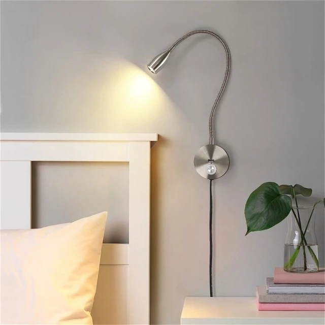 Lampada Da Parete Con USB E Mensola - LED 9W, 3 Temperature Colore, Legno E Metallo, Per Camera Letto/soggiorno