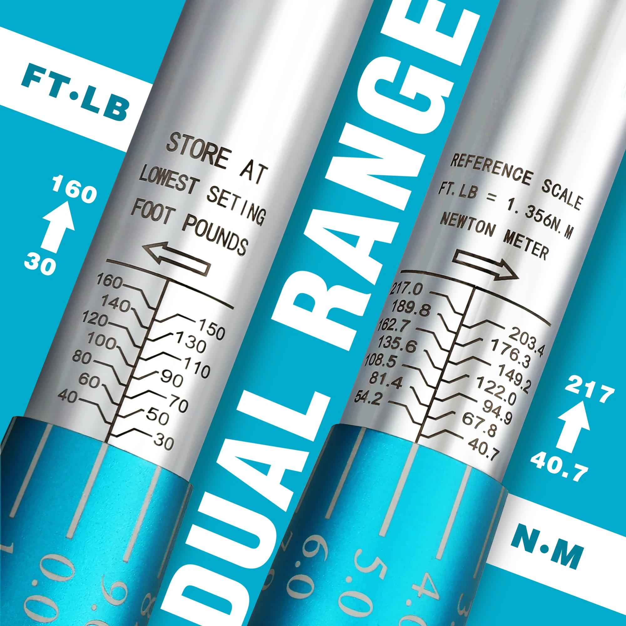 Torque Wrench Set with Socket Adapter and Storage Case