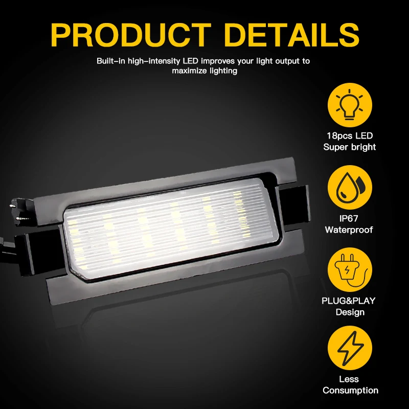 Kit Luci Targa LED ABAKUS per Hyundai i30 Accent | OE 925011H500