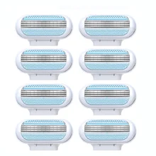  Safety Razor 3-Blades Female Shaving Razor BladeT-shaped Trimme Fusion Replaceable Cassette cuchillas afeitar 