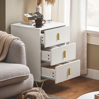 SoBuy FBT115-L прикроватная тумбочка с 3 ящиками для коробки, пружинная кровать, диван, столик, приставной столик, столик для телефона, прикроватная тумбочка — изображение 3