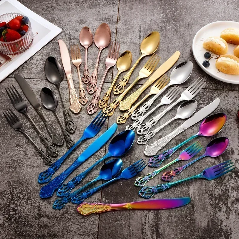 Golden Cutlery Set 4