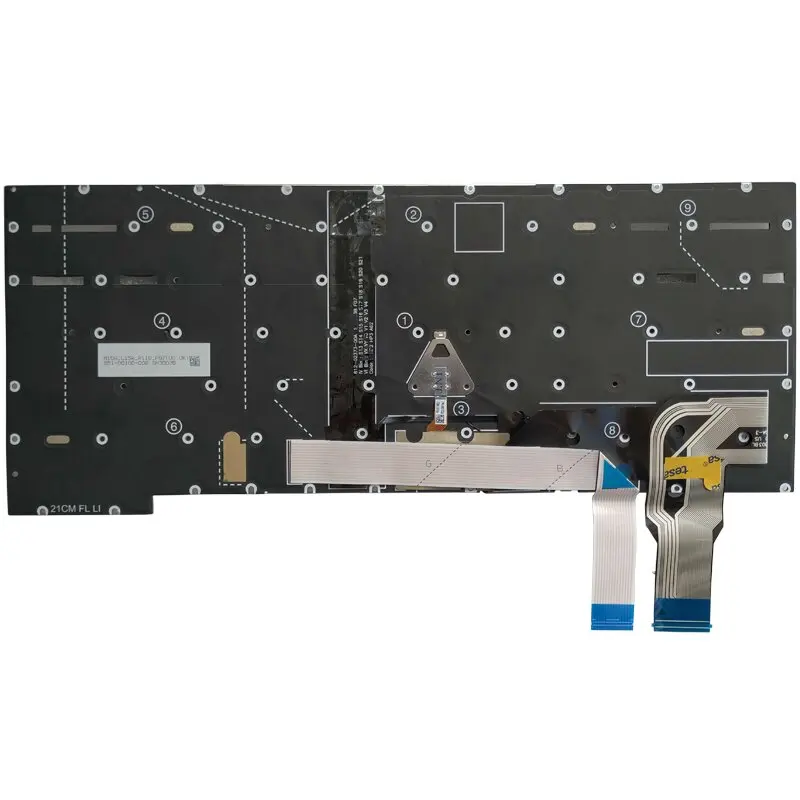 Teclado Retroiluminado dos Eua para Lenovo Thinkpad T14s Gen p1 Gen4 x1 Extreme Gen4 Inglês Preto Novo - Imagem 3