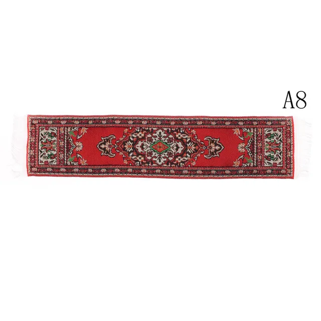 1:12 Turkish Dollhouse Mini Carpet Floral Mat Playing House Decor Floor Coverings Miniature Casa De Boneca Doll Accessories 3