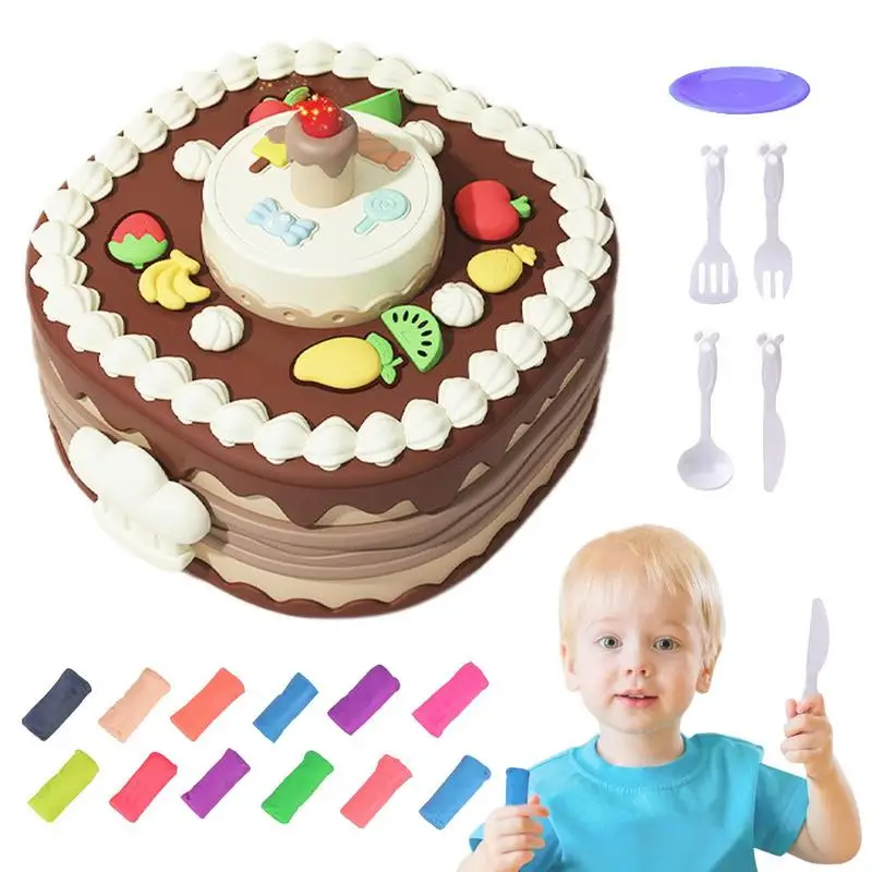

Тесто для моделирования для детей, Набор для творчества, Набор для игры в глину с формочкой для тортов, инструменты для глины, Детские художественные изделия, ремесла для детей