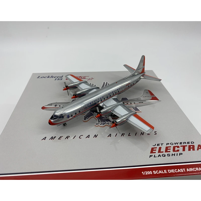 

Diecast 1/200 Scale American Airlines Lockheed L-188A Electra Aircraft Model Collection Souvenir Display