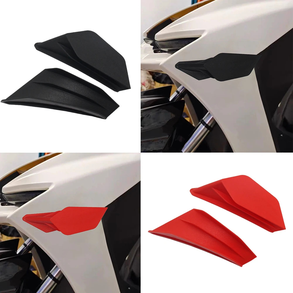 

1 Pair Motorcycle Front Fairing Aerodynamic Winglets Dynamic Wing Kit For BMW Honda For Yamaha Kawasaki Nmax Xmax R3 R25 Z400