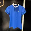 ST ANDREWS 2024 New Women's Golf Sportswear Fashion Versatile Casual Stand-Up Collar Short Sleeve Top 3