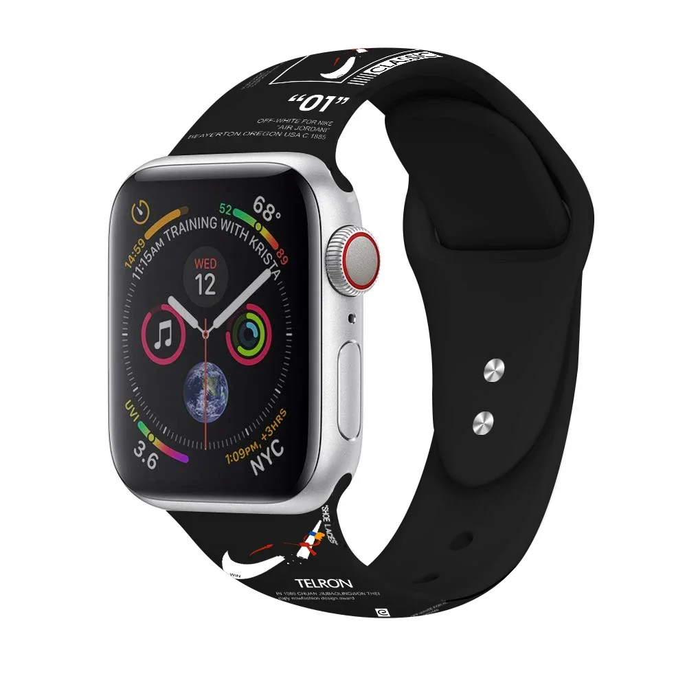 애플 워치용 실리콘 스트랩, 울트라 밴드, 49mm, 45mm, 44mm, 42mm, 41mm, 40mm, 38mm, 럭셔리 브랜드 디자인, 손목 팔찌, 아이워치 시리즈 3, 4, 6, 7, 8, SE