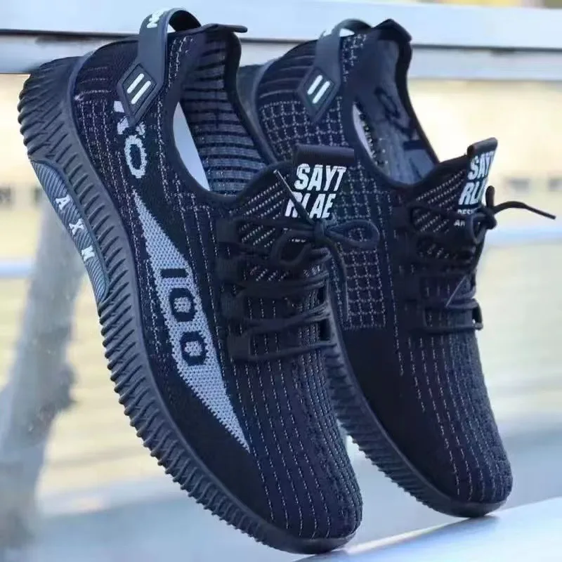2026 Breathable Air Mesh Sneakers Comfortable Casual Sport Shoes Fashion Men's Woven Shoes for Lightweight Deodorant Outdoors 3