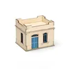 1/72 Middle Eastern Town Second Floor Building Scene Wooden Assembly Model Ornament Handmade Gift 6