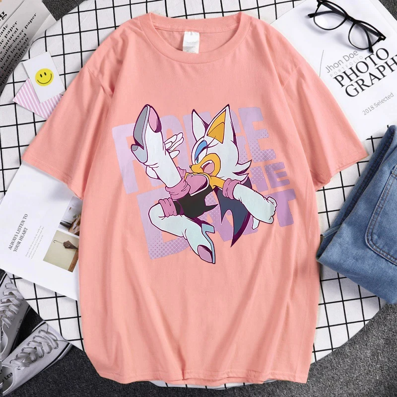 سونيكس الكبار موضة القطن تي شيرت قصير الأكمام المح...