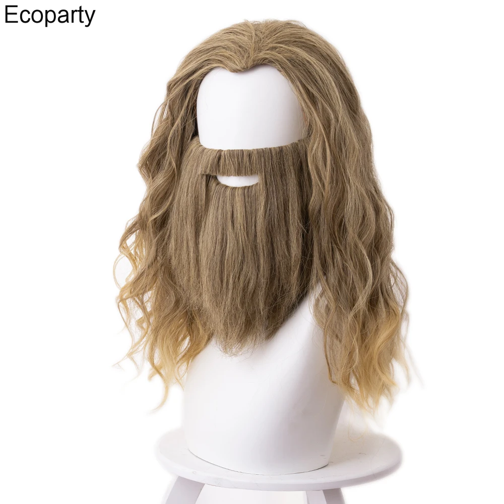 Popular Movies Super Hero Loki Thor Cos Bearded and Wigs Thor Cosplay Beard Wig Hair Halloween Canrival Party Headgear Props