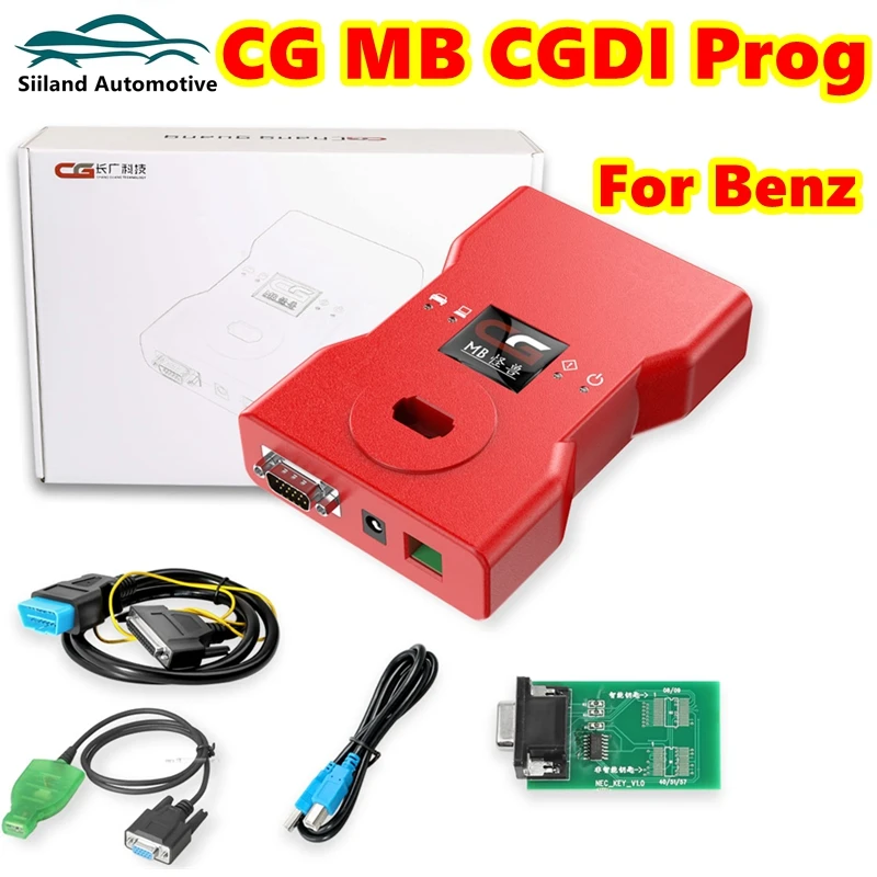 Лучший программатор ключей CG MB CGDI Prog для Benz/BMW, поддержка всех ключей потери, с полными адаптерами, адаптер для ремонта ELV, симулятор EIS ELV MB