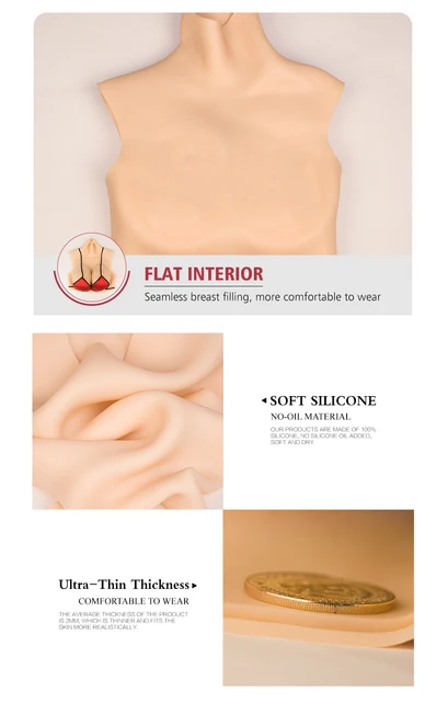 Silicona Autoadhesiva De Tetas Falsas Realistas | Meses Sin Interés