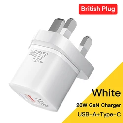 Essager 20W GaN PD USB - C Charger with Fast Charging Capabilities - UK White 01