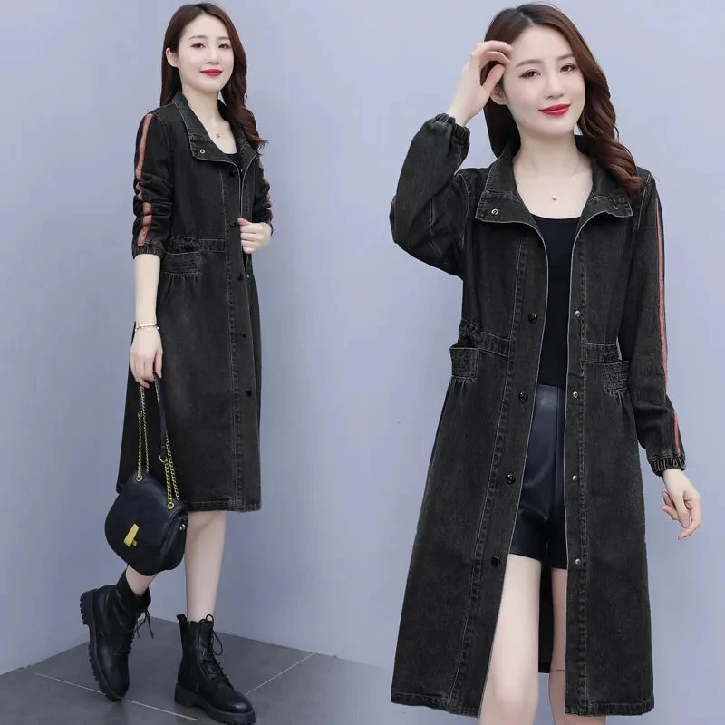 Purple Denim Jacket Autumn Spring New Casual Jean Jackets Women Long Sleeve  Oversized Single Breasted Jacket Basic Coats From Enterpriseclassic2,  $36.35