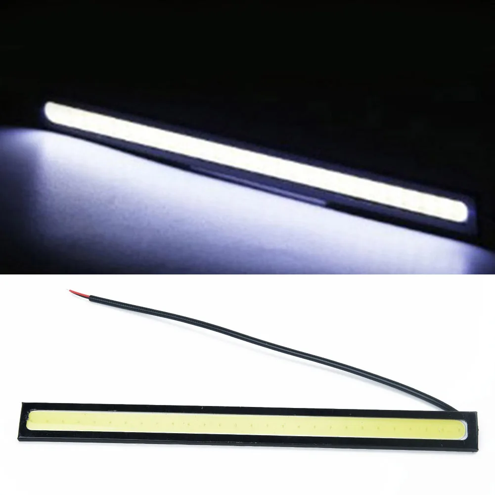 

10pcs Universal LED Light Strip DC10V-12V COB Daytime Running Light Car Driving Running Lamp Fog Light Super Bright DRL 17cm