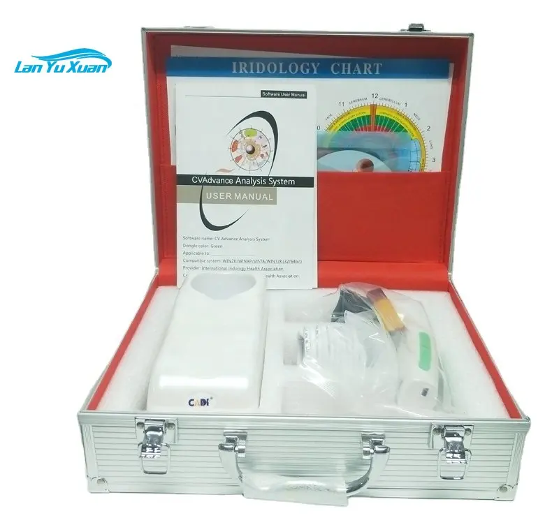 

English spanish korean russian 12MP health analysis iris iriscope iridology camera with auto software