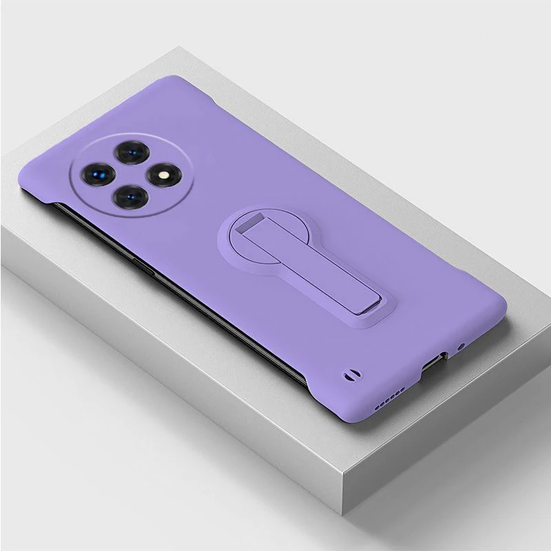 Sleek Frameless Phone Case with Holder - PC Thin Protector Cover