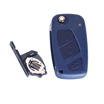 Chiave 3 pulsanti lama per FIAT 4 Chiave 3 pulsanti lama per FIAT - KEYYOU Flip Shell chiave remota per FIAT Punto Ducato Stilo Panda Idea Doblo Bravo custodia