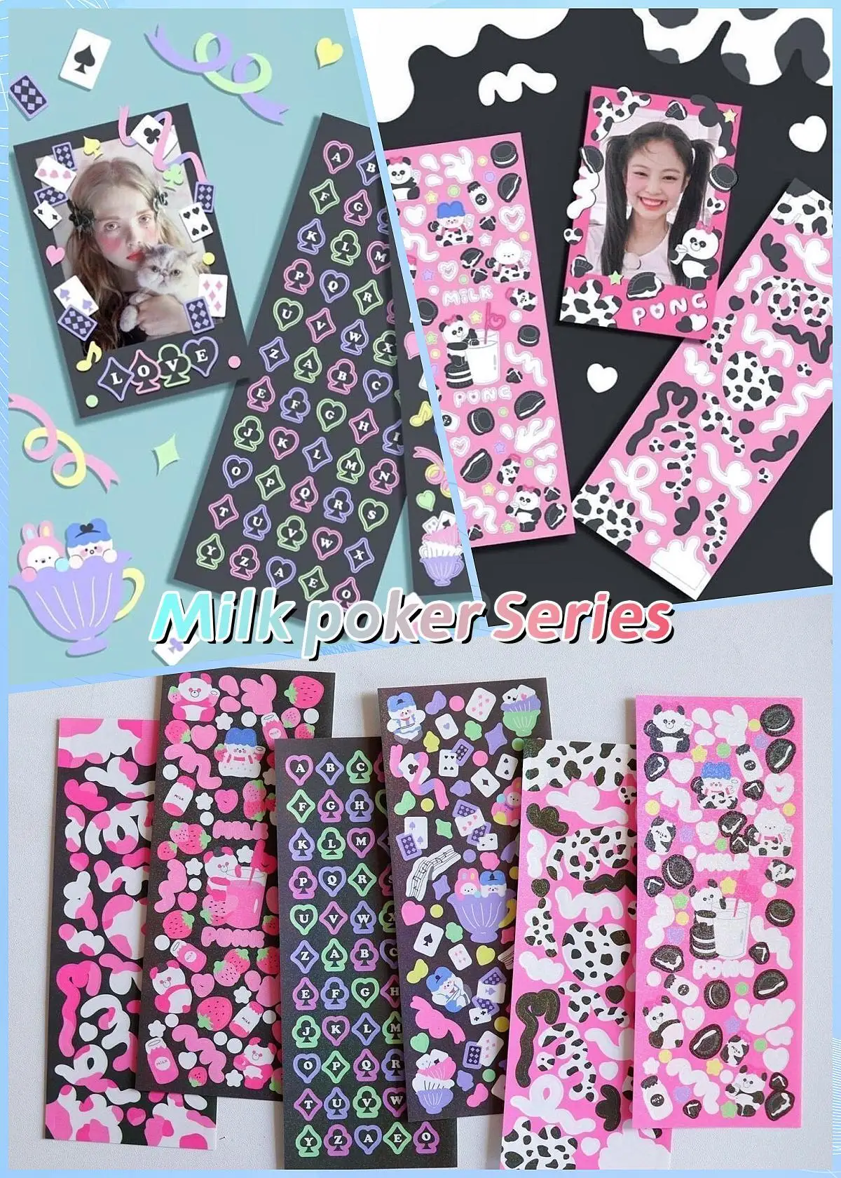 KPop Stickers Galore: Die ultimative Sammlung niedlicher ästhetischer und funkelnder koreanischer Aufkleber für Toploader Deco Journaling und mehr – Detail 3