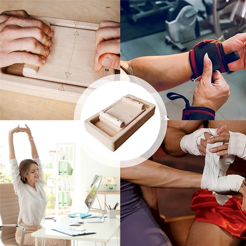 ELOS-Finger Exerciser, Wooden Finger And Wrist Trainer, Interactive Finger Wrist Competition Board, Tug Of War For Climber