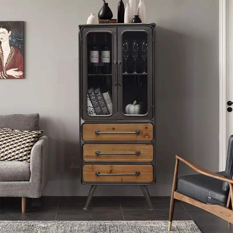 Living Room House Wine Bar Cabinet Display Modern Simple Stylish Wine Cabinet High Quality Bar Alcool Meuble Furniture