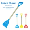 21 in Wooden Beach Sand Shovels Toy For Kids Adults Beach Spade Rake Garden Tools Summer Outdoor Digging Snow Beach Shovels Gift 3