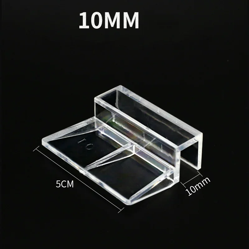 Fish Tank Lid Bracket 4 Pcs Set 6-12mm Acrylic Fish Tank Lid Cover Support Holder Bracket Clip Aquarium Top Cover Bracket Aquarium Cap Support Rack