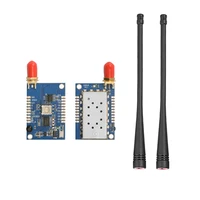 2PCS SA828 UHF 400~480MHz 3-5km Distance and 1W Outpower Walkie Talkie Module +2PCS Rubber Antennas 1
