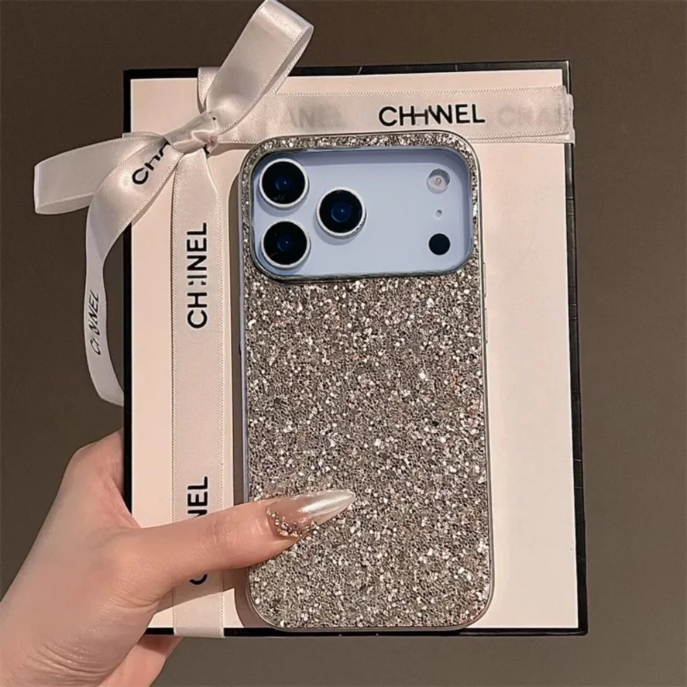 Luxurious Shimmering Glitter Plating Phone Case in Vibrant Colors