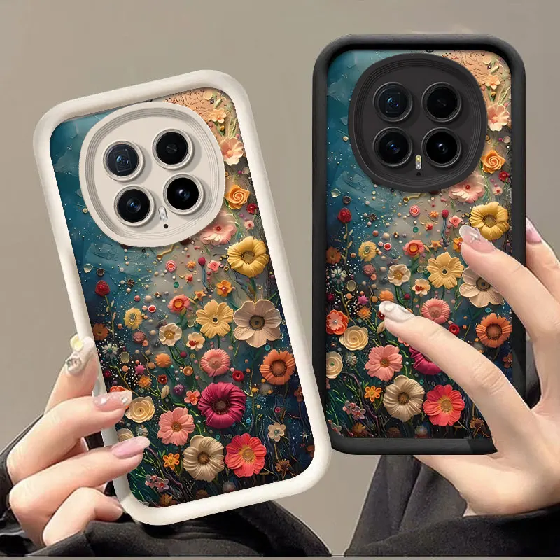 Floral Print Shockproof Silicone Protective Case
