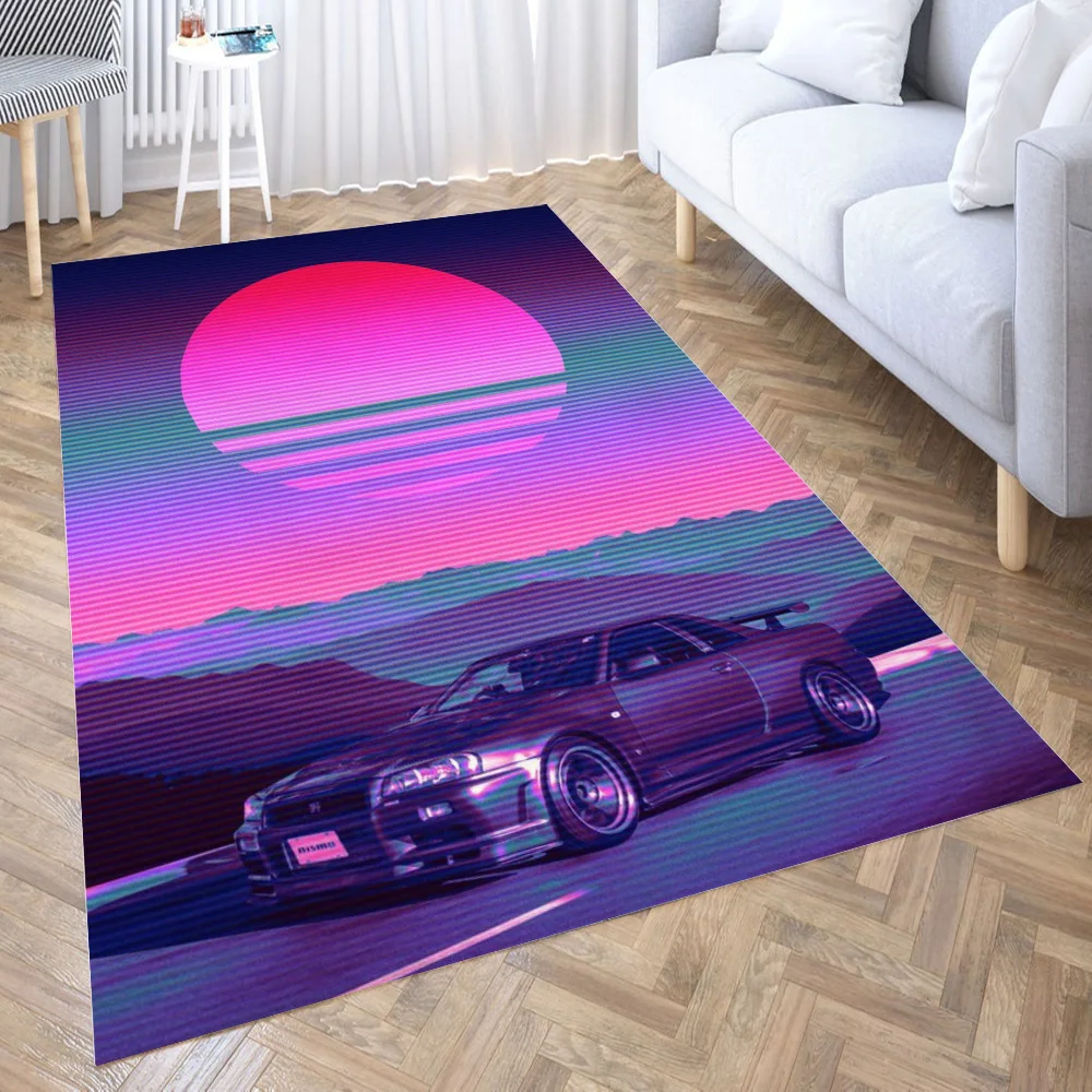 Quadro Carro Gtr Nissan 5 Peças Quarto Sala 115cm X 60cm