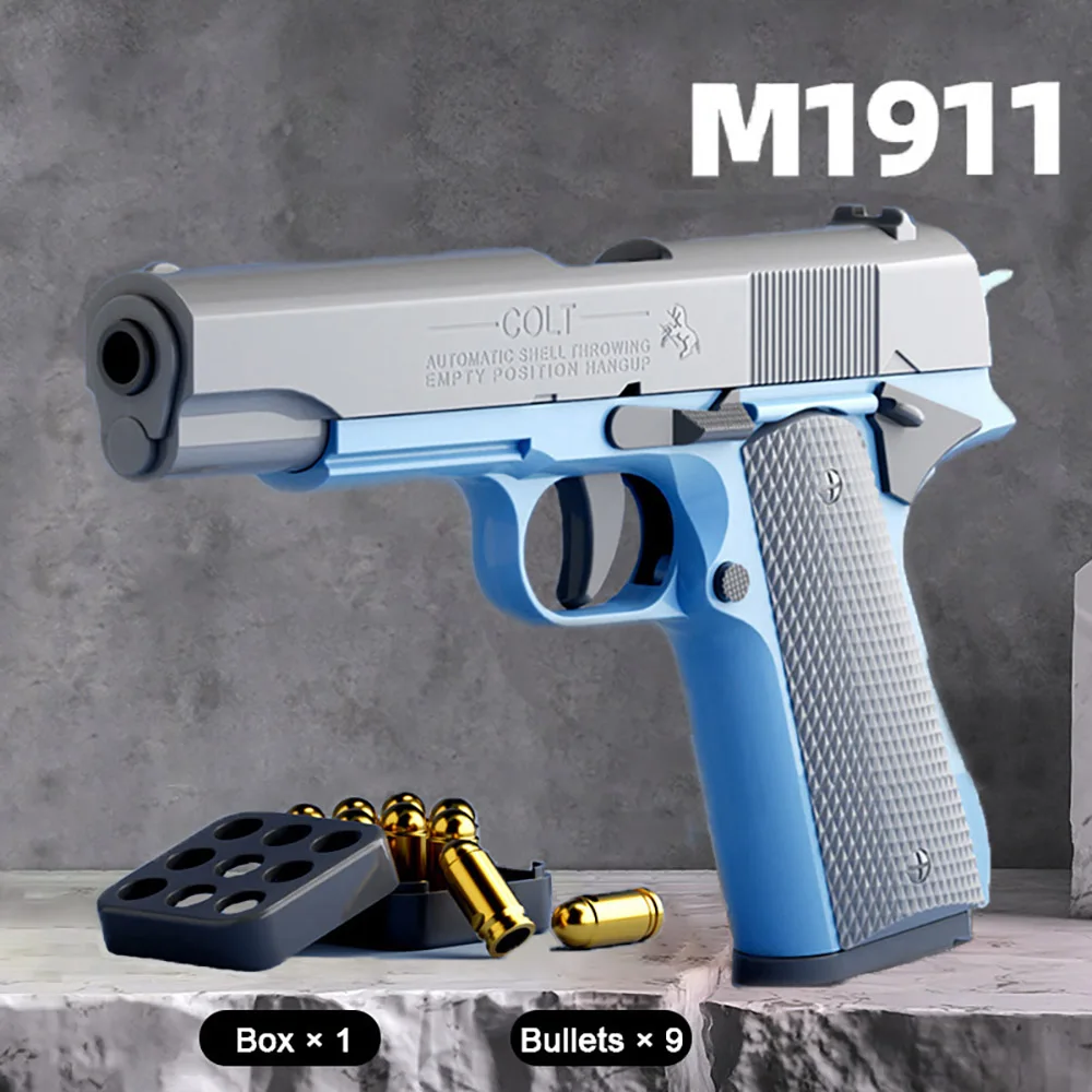 Automatic Colt 1911 Toy Gun For Kids Age5+ Stress Shot Toy Guns Pistol Boys Best Gift Dropship TK Toys 3